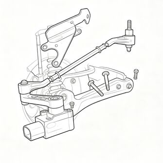 Womala Ön Sol Vücut Yüksekliği Sensörü RQH500431 Land Rover Range Rover L322 için (2002~2012)
